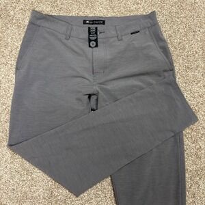 Travis Mathew Open To Close 5-Pocket Mens Golf Pants Gray Size 34x31